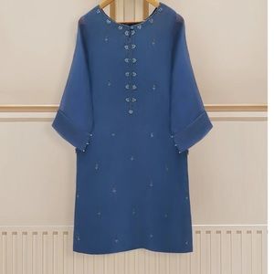 Original Aghanoor Pure COTTON NET EMBROIDERED SHIRT AND PANTS